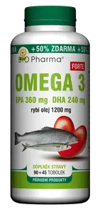 BIO PHARMA Omega 3 Forte 1200 mg 135 tobolek