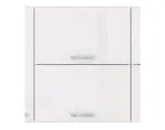 Horní kuchyňská skříňka Bianka 60GU, 60 cm, bílý lesk