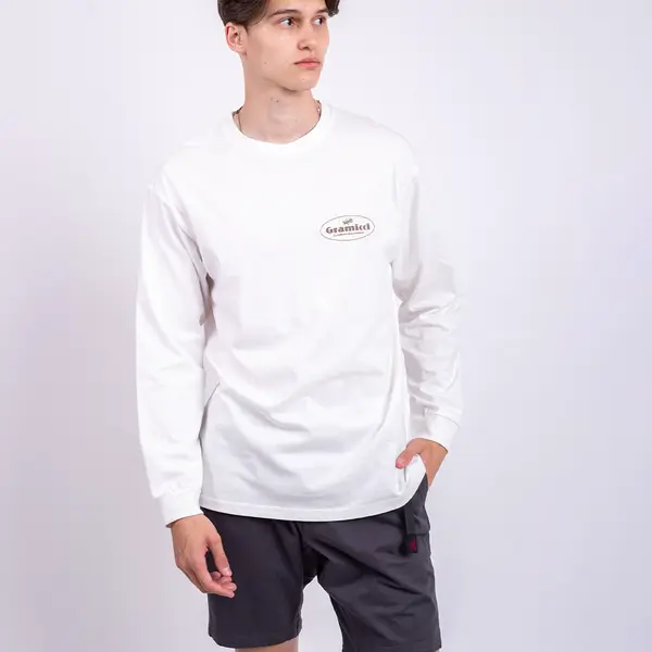 Tričko Gramicci Climbing Equipment L/S Tee WHITE
