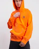 Carhartt WIP Hooded Industry Sweat Lumo Orange garment dyed M
