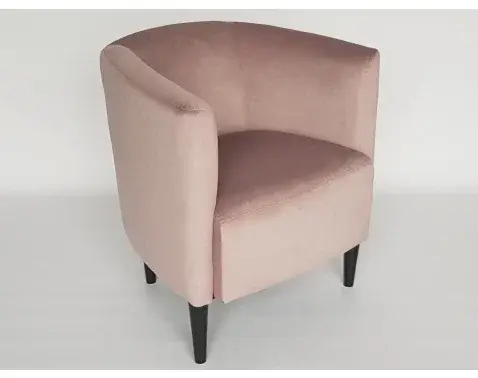 Křeslo Navara, růžová látka