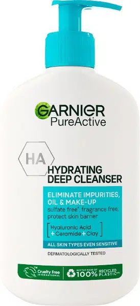 GARNIER Pure Active Hydratační čisticí gel proti nedokonalostem, 250 ml