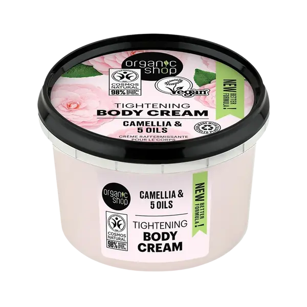 ORGANIC SHOP Zpevňující tělový krém Kamélie a 5 olejů 250 ml