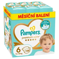 PAMPERS Premium Care Vel. 6, 13kg-18kg, 128 ks