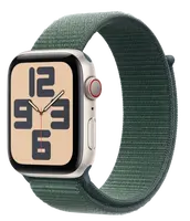 APPLE Watch SE (2024) Cellular 40mm Hvězdně bílý hliník s jezerně zeleným provlékacím řemínkem