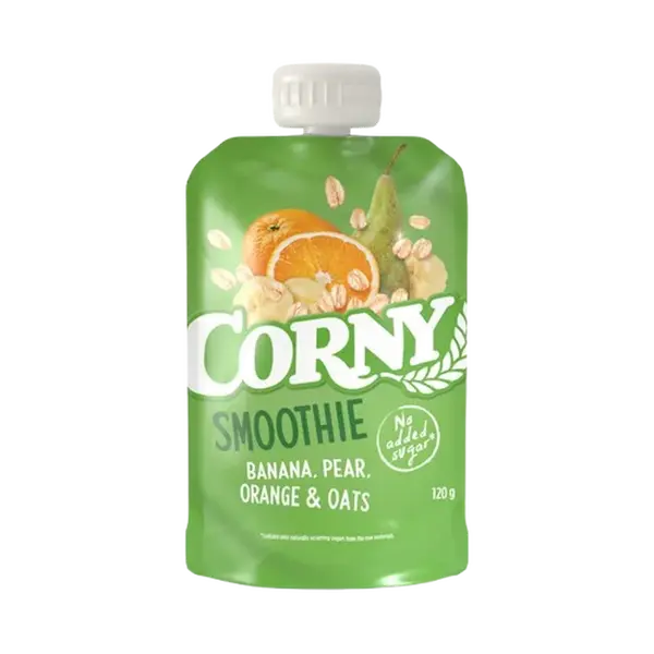 CORNY Smoothie kapsička banán, hruška, pomeranč, ovesné vločky 120 g