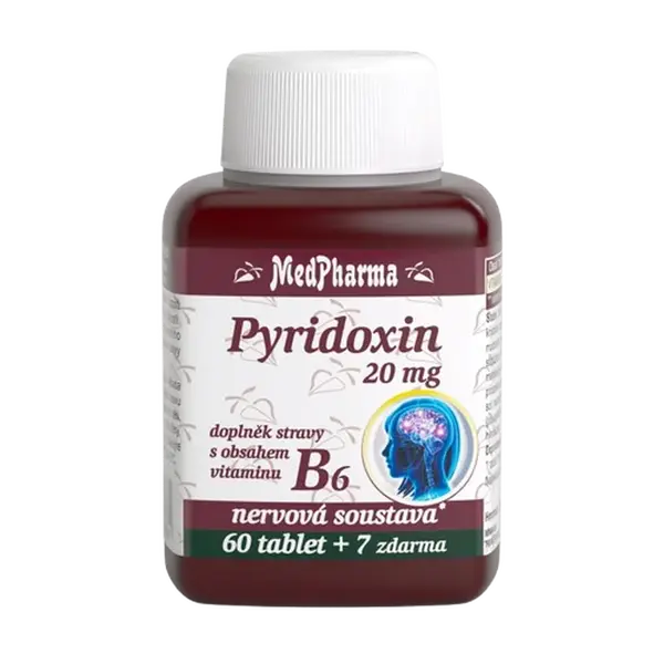 MEDPHARMA Pyridoxin (vitamin B6) 20 mg 67 tablet
