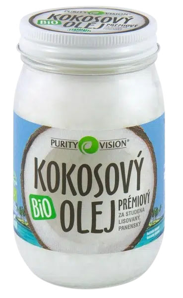 PURITY VISION BIO Panenský kokosový olej lisovaný za studena 420 ml