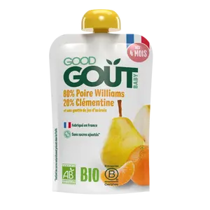 GOOD GOÛT BIO Hruška s klementinkou 120 g