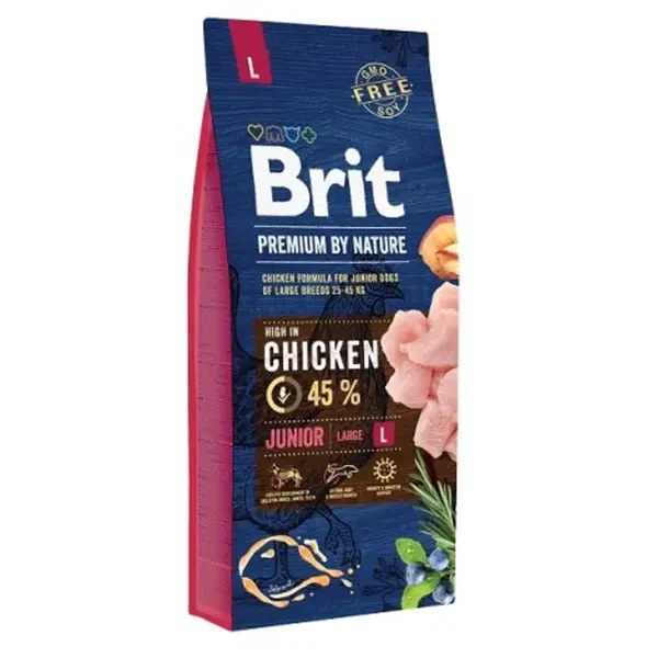 Brit Premium by Nature Junior L 15 kg | Granule pro psy