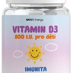 MOVIT ENERGY Vitamin D3 800 I.U. pro děti 90 tablet