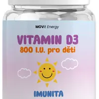 MOVIT ENERGY Vitamin D3 800 I.U. pro děti 90 tablet