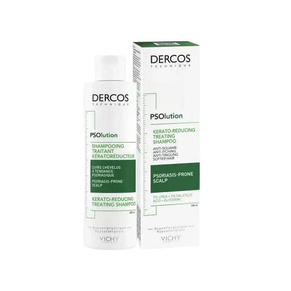 VICHY Dercos PSOlution Šampon vyvinutý pro pokožku hlavy se sklonem k lupénce 200 ml
