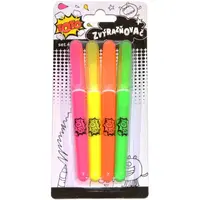 TOTO Zvýrazňovače fluo sada 4 ks