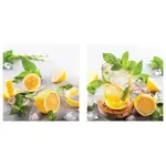 Euroart OBRAZ NA SKLE, jídlo a pití, 20/20 cm