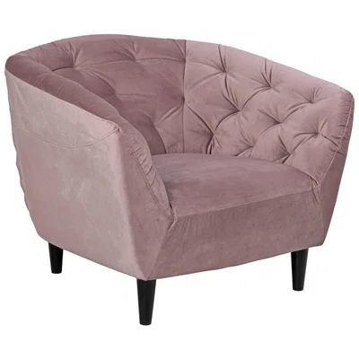 Ambia Home KŘESLO CHESTERFIELD, textil, dřevo, růžová