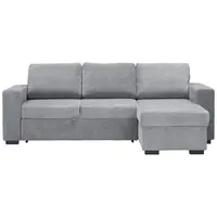 Carryhome ROHOVÁ SEDAČKA, textil, šedá
