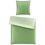 Bio:Vio OBOUSTRANNÉ POVLEČENÍ, satén, světle zelená, 155/220 cm