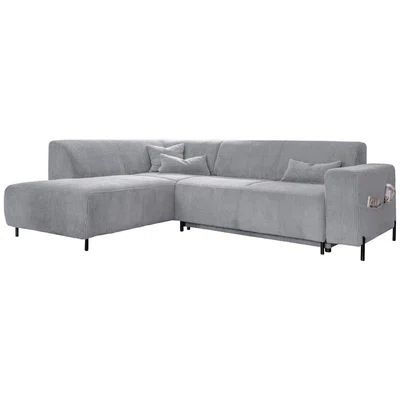MID.YOU ROHOVÁ SEDAČKA, textil, světle šedá