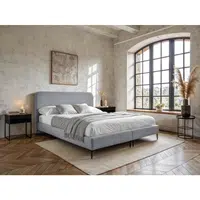 MID.YOU POSTEL BOXSPRING, 180/210 cm, světle šedá