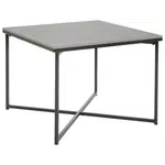 Livetastic KONFERENČNÍ STOLEK, šedá, černá, kov, keramika, 60/43/60 cm