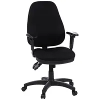 MID.YOU OTOČNÁ ŽIDLE, plochá tkanina, černá