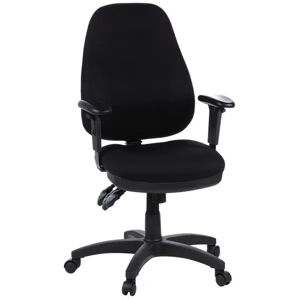 MID.YOU OTOČNÁ ŽIDLE, plochá tkanina, černá