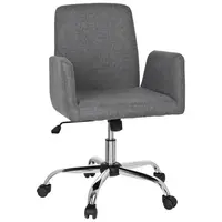 MID.YOU OTOČNÁ ŽIDLE, plochá tkanina, šedá