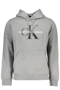 Pánská šedá mikina Calvin Klein bez zipu