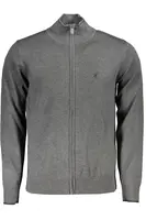 US GRAND POLO CARDIGAN MEN'S GRAY