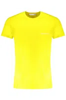 TRUSSARDI YELLOW MEN'S SHORT SLEEVED T-SHIRT