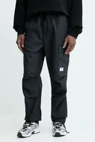 Bavlněné kalhoty Hugo Blue pánské, černá barva, ve střihu cargo, 50545643