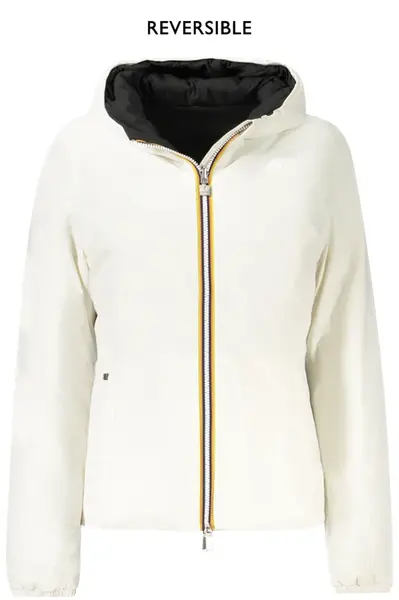 Oboustranná bílá bunda K-WAY
