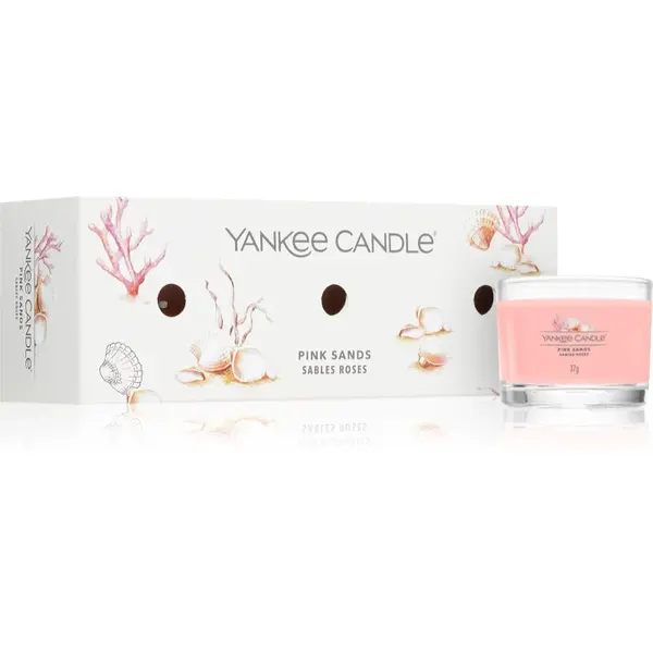 Yankee Candle Pink Sands dárková sada 3x37 g