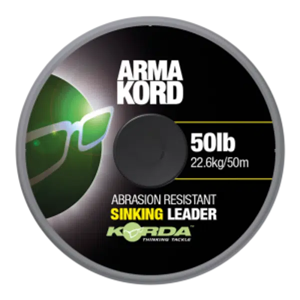 Korda šoková šňůra arma kord sinking braid 50 m - 50 lb