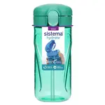 SISTEMA Láhev Quick Flip Top s brčkem zelená 520 ml