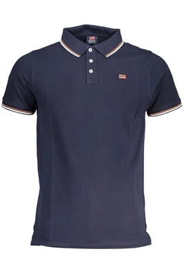 NORWAY 1963 MEN'S SHORT SLEEVE POLO BLUE
