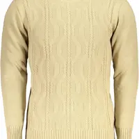 US GRAND POLO MEN'S BEIGE SWEATER