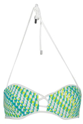 KARL LAGERFELD BEACHWEAR SWIMSUIT TOP WOMEN GREEN