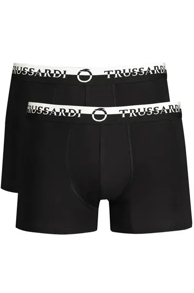 TRUSSARDI MEN'S BLACK BOXER