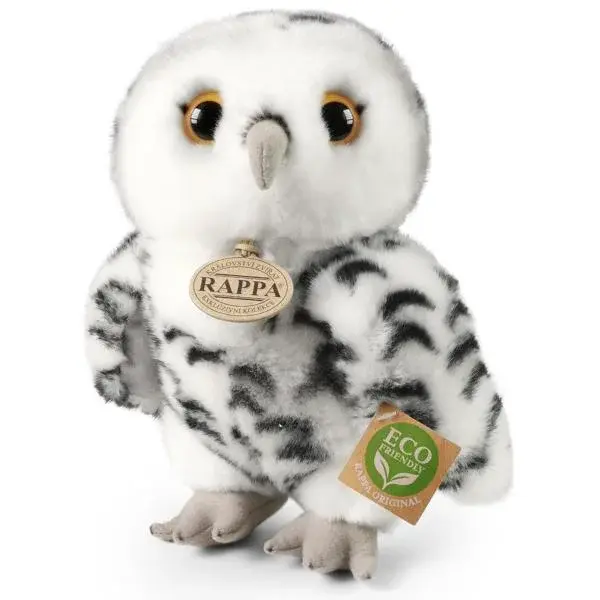 Plyšová sova bílá 25 cm ECO-FRIENDLY