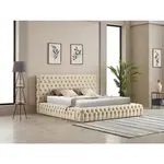 Livetastic ČALOUNĚNÁ POSTEL, 180/200 cm, přírodní barvy