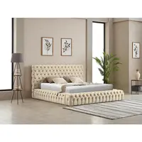 Livetastic ČALOUNĚNÁ POSTEL, 180/200 cm, přírodní barvy