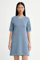 Šaty Kenzo modrá barva, mini, FF52RO4813CO.64