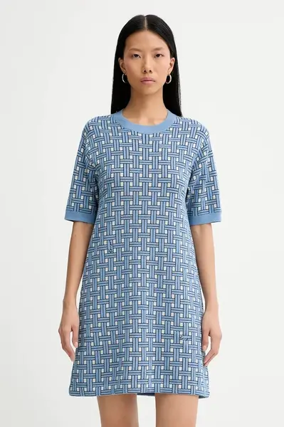 Šaty Kenzo modrá barva, mini, FF52RO4813CO.64