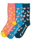 Meatfly ponožky Lexy Triple Pack Bananas | Mnohobarevná | Velikost S/M
