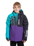 Meatfly dětská SNB & SKI bunda Bangito Turquoise/Petunia | Modrá | Velikost 134