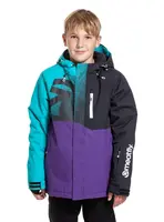 Meatfly dětská SNB & SKI bunda Bangito Turquoise/Petunia | Modrá | Velikost 134