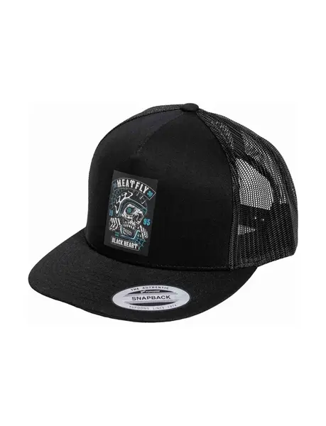 Meatfly kšiltovka Decadence Trucker Snapback Black | Černá | Velikost One Size