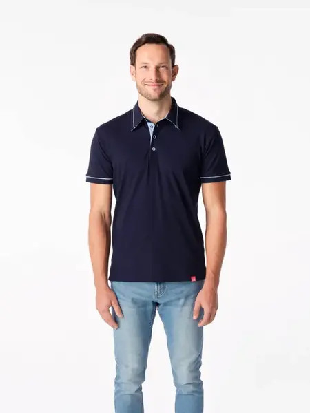 Pánská polokošile cityzen massy tmavě modrá/světle modrá l